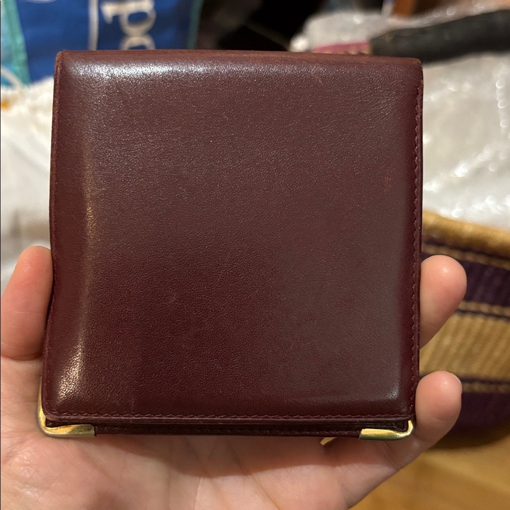 Cartier Burgundy Leather Billfold - Picture 4 of 7